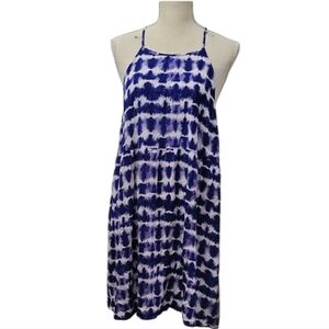 Mossimo Supply Co. Purple and White Womens Dress